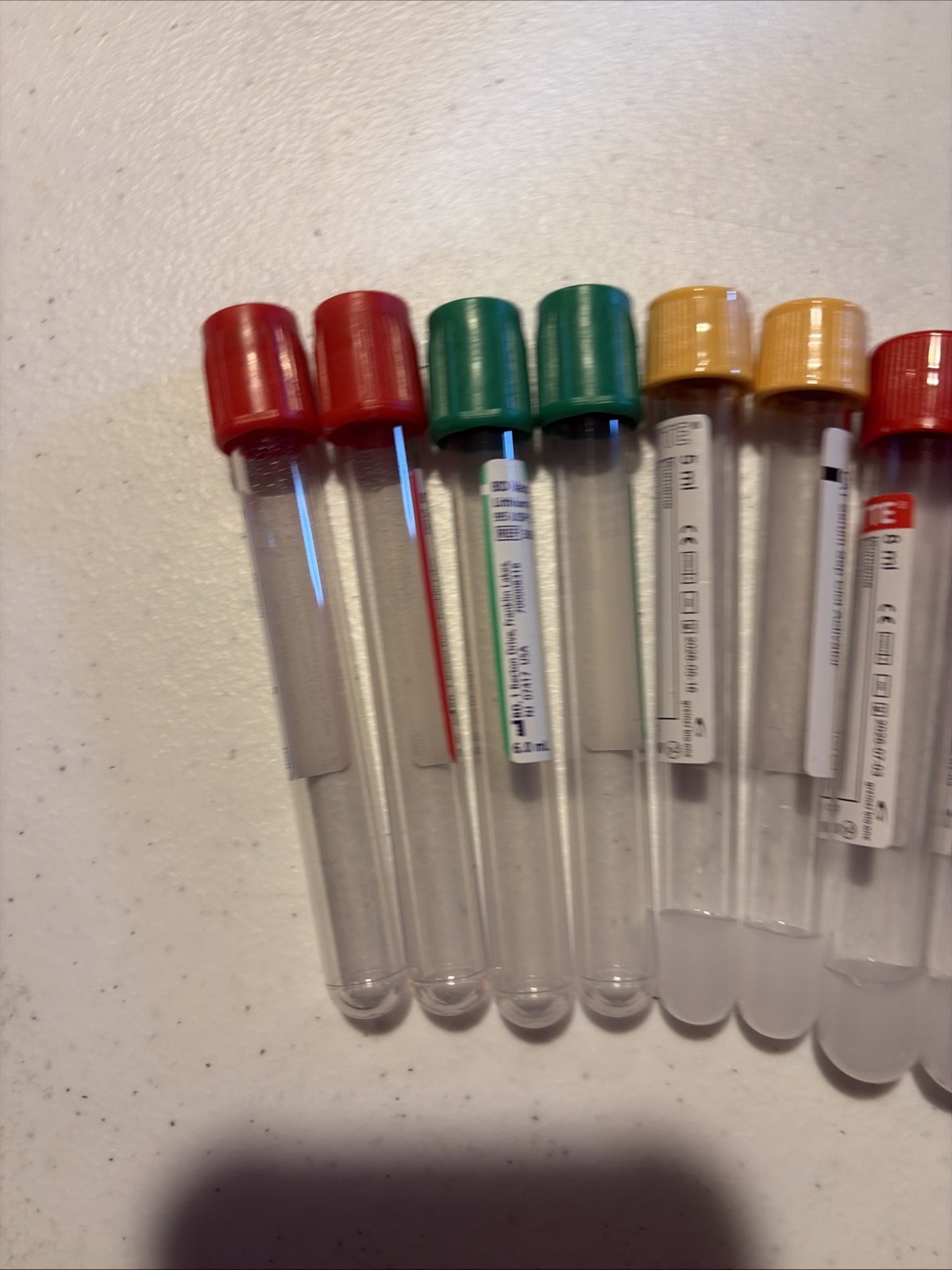 18 Piece Phlebotomy Practice Tubes Practice Set Educational Use Only