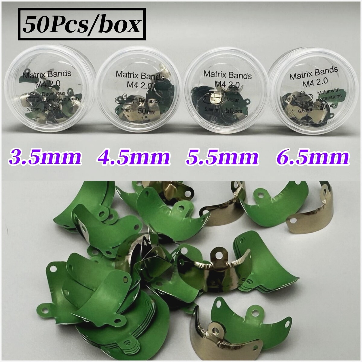 Dental Non-stick Matrix Bands with Coat Matrix Clamping Ring Sectional Matrix