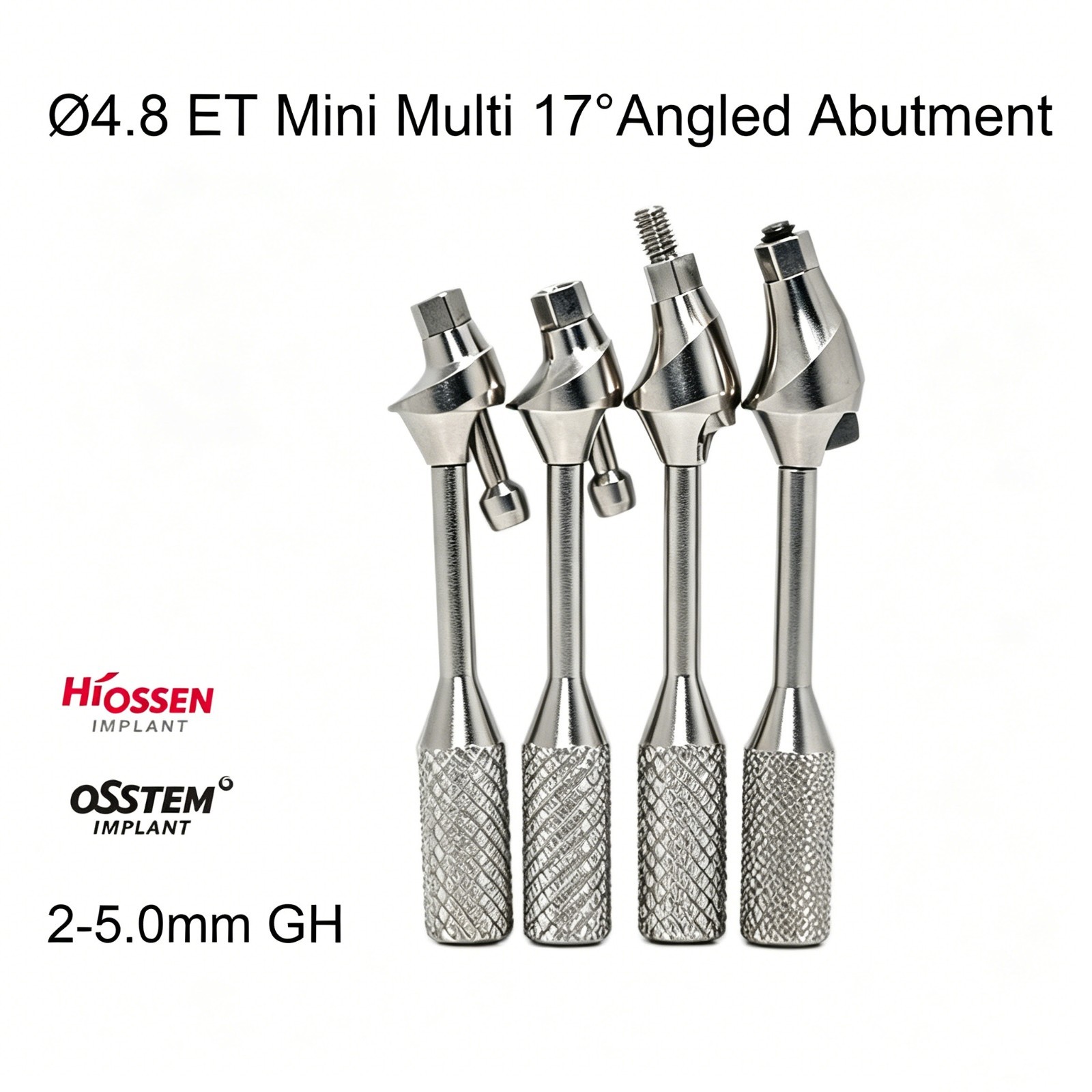 Dental Angled Multi-Unit Mini Hex Conical Abutment 17° MU Hiossen ET compatible