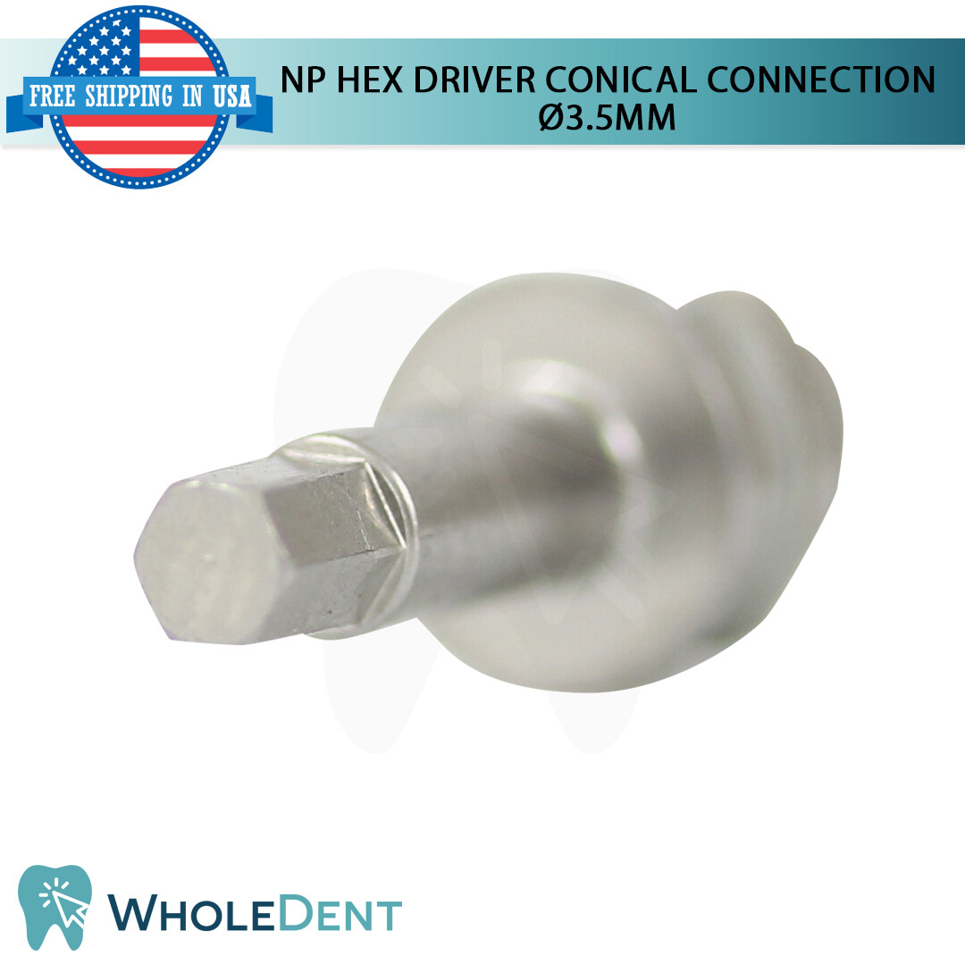 1X NP Conical Connection Hex Driver 2.25mm For Dentists Dental Abutment Tool