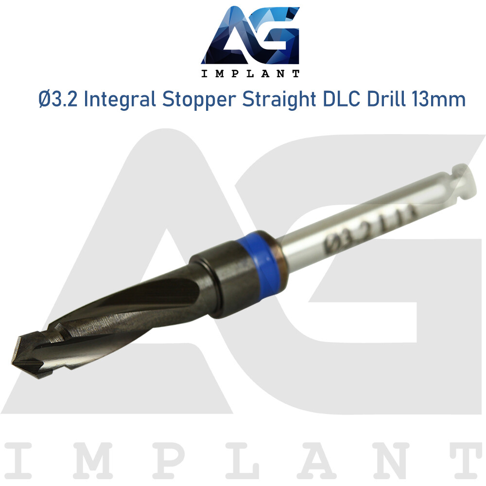 Ø3.2 Integral Stopper DLC Drill External Irrigation Step And Stop Tool Carbon