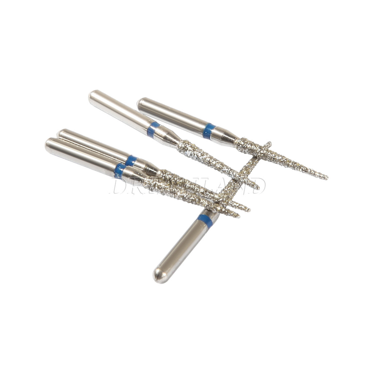 100 PCS TC-10 859-012 Taper Conical End Blue Medium Grit FG Sale Diamond Burs