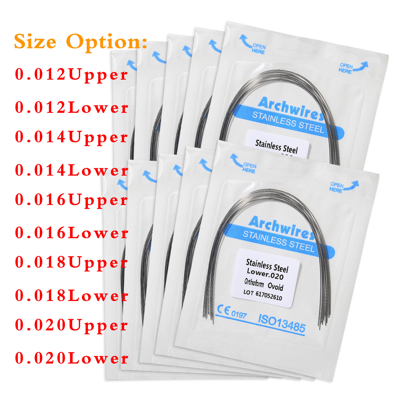 Ortho Round /Rectangular Arch Wires Niti/Stainless Steel/ Heat Thermal Activated