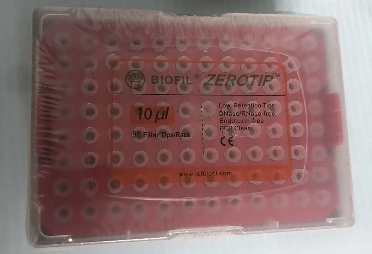 Universal Pipette Tips 10µL RNase DNase Endotoxin Free Sterile,filter,low renten