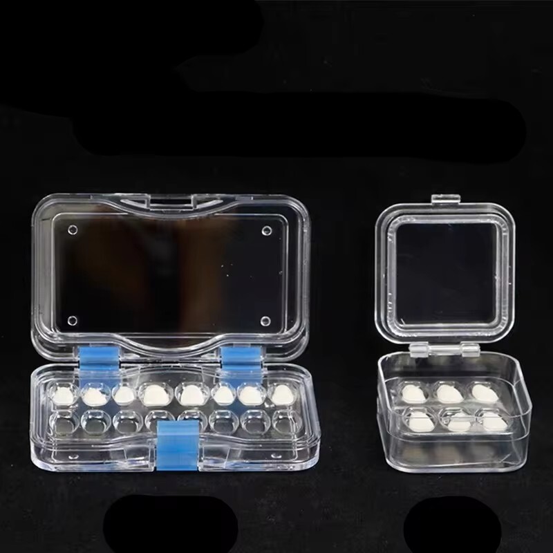 Plastic Dental Box Denture Storage Box with Membrane Hinge Display Jewelry Boxes
