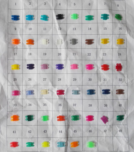 10 Rolls Colorful Dental Orthodontic Elastic Power Chain short Type