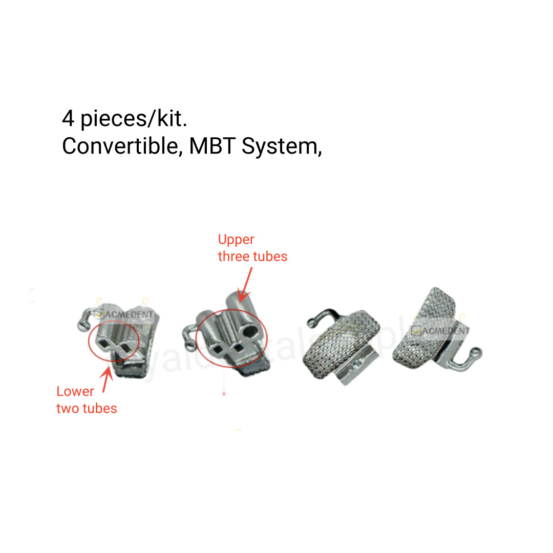 Dental Buccal Tubes Convertible MBT Rectangular Triple Double Tube Molars U3/L2