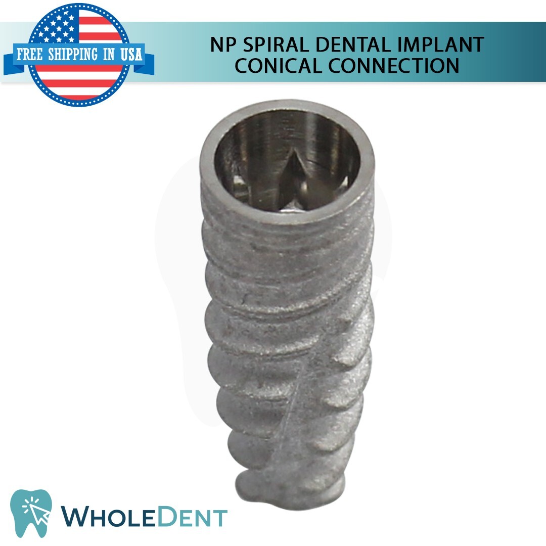 X10 Narrow Platform Spiral Conical Connection Hex 2.25mm Dental Titanium Sterile