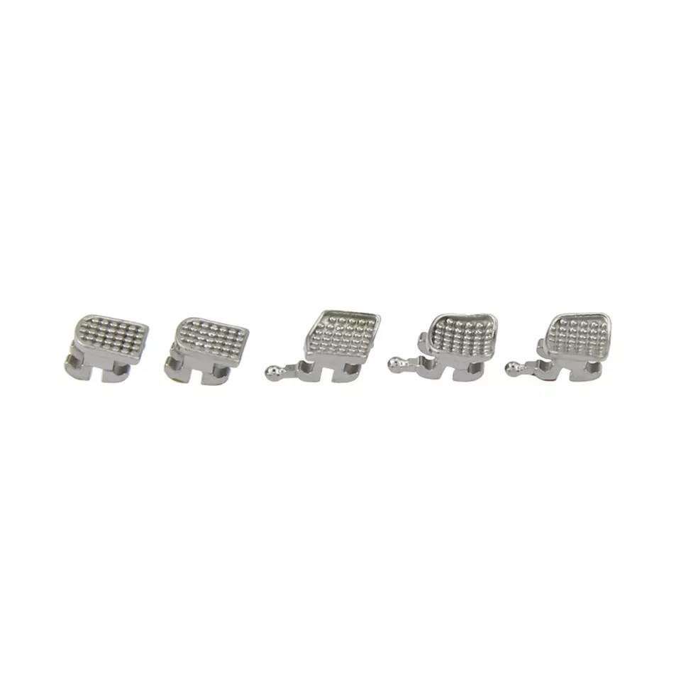 Dental Orthodontic Mini Brackets Metal Braces Roth MBT 022 345 Hooks MIM 5-5