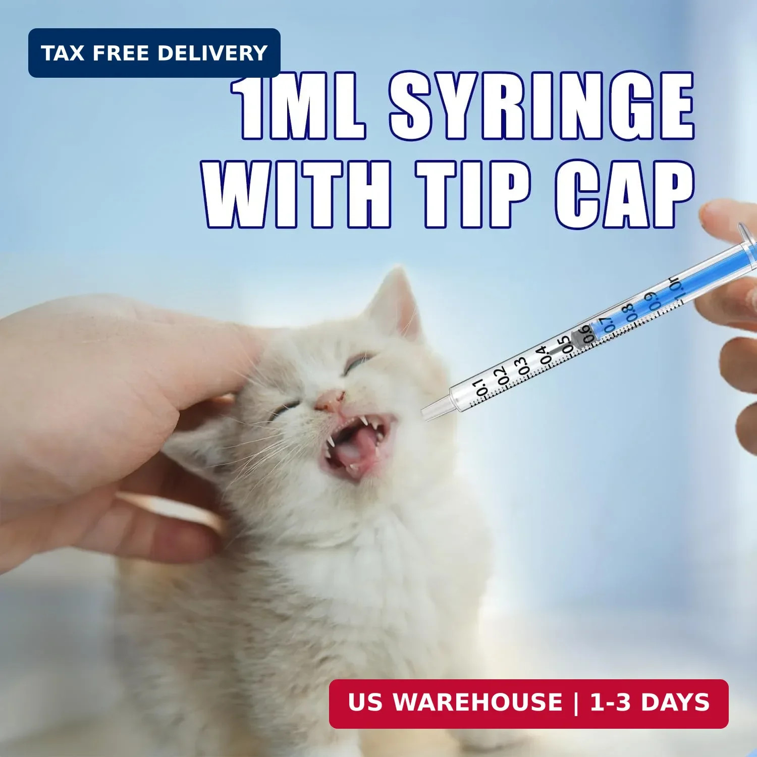 100Pack 1ml Syringes With Caps