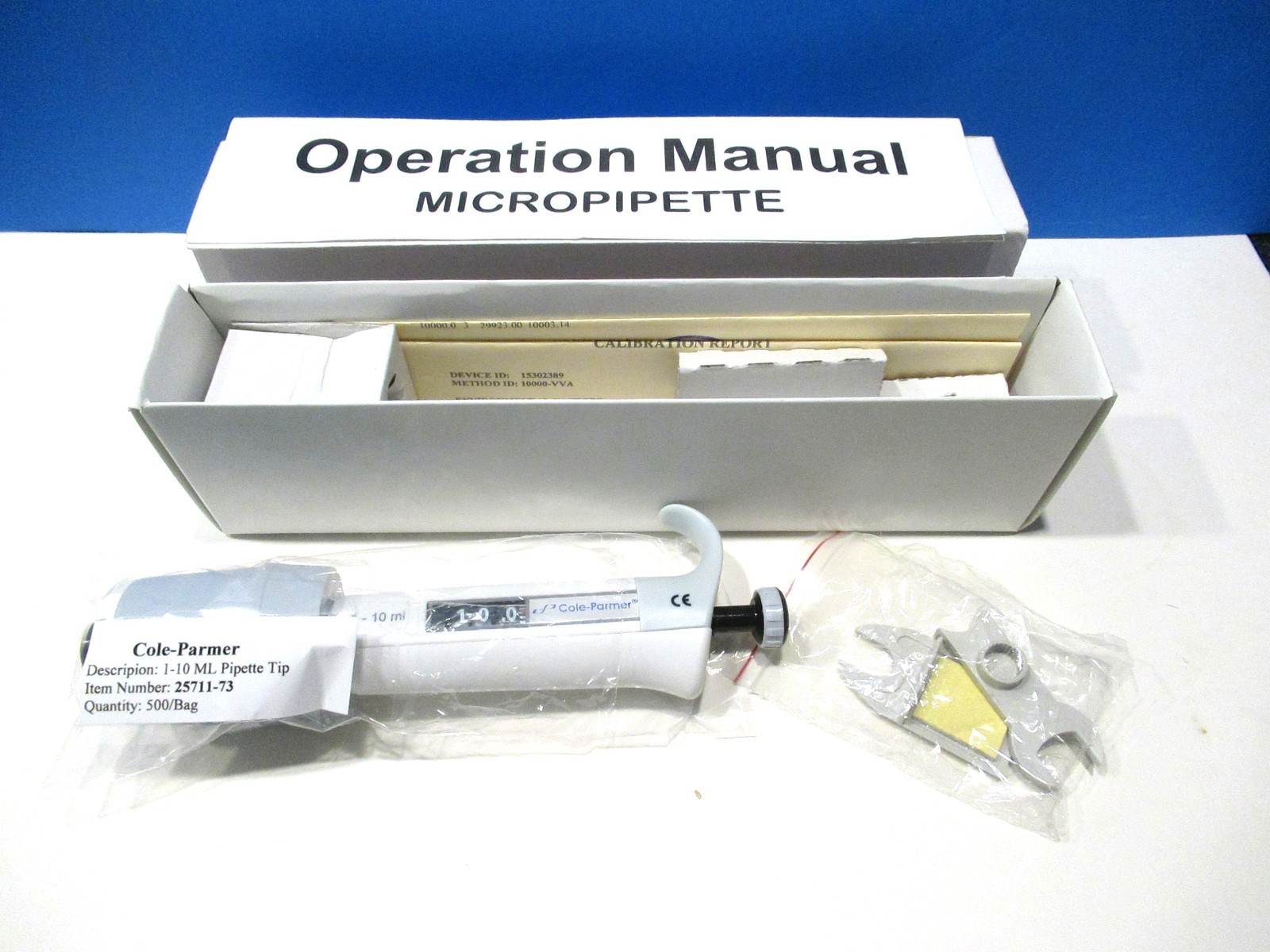 Cole-Parmer Micropipette Fully Autoclavable Variable Volume 1-10ml 21600-74