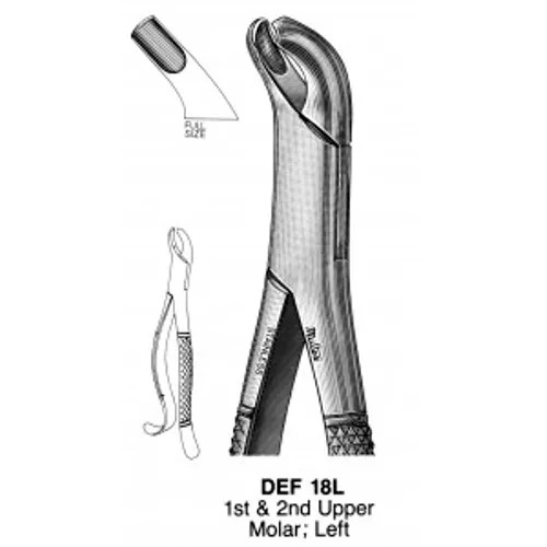 Miltex Integra Dental 18L EXTR Forceps Stainless Steel Universal Germany