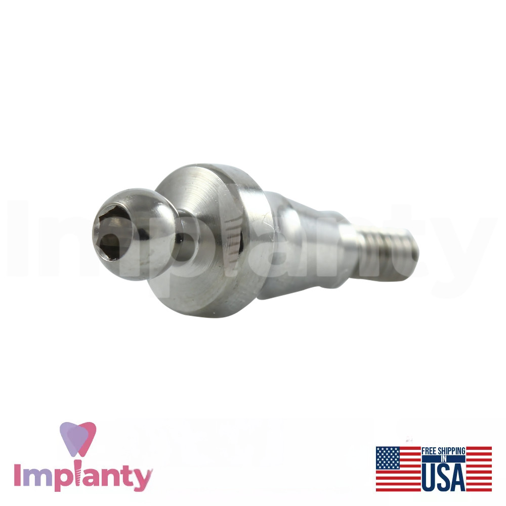 10x Dental Straight Ball Attachment Standard Set Conical Connection NP 2.25mm