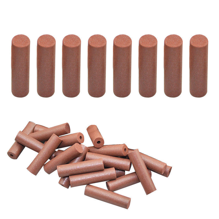 40 Pcs Silicone Rubber Points Polishing Pillar Wheels For Dental Jewelry Rotary