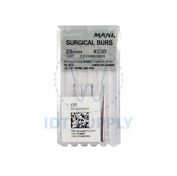MANI Tungsten Carbide Surgical Burs 1557 330 2# 25mm 28mm Extraction