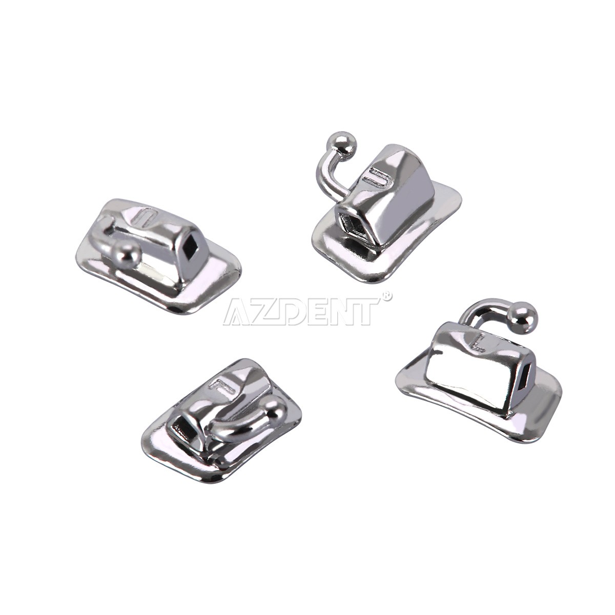 10X AZDENT Dental Orthodontic Bondable Buccal Tube 2nd Molar Edgwise 022 Non-Con