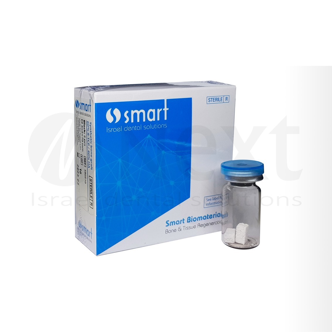 LOTx2 Sterile bone graft block synthetic NS-BONE Next 4 pcs 5x5x5 surgical
