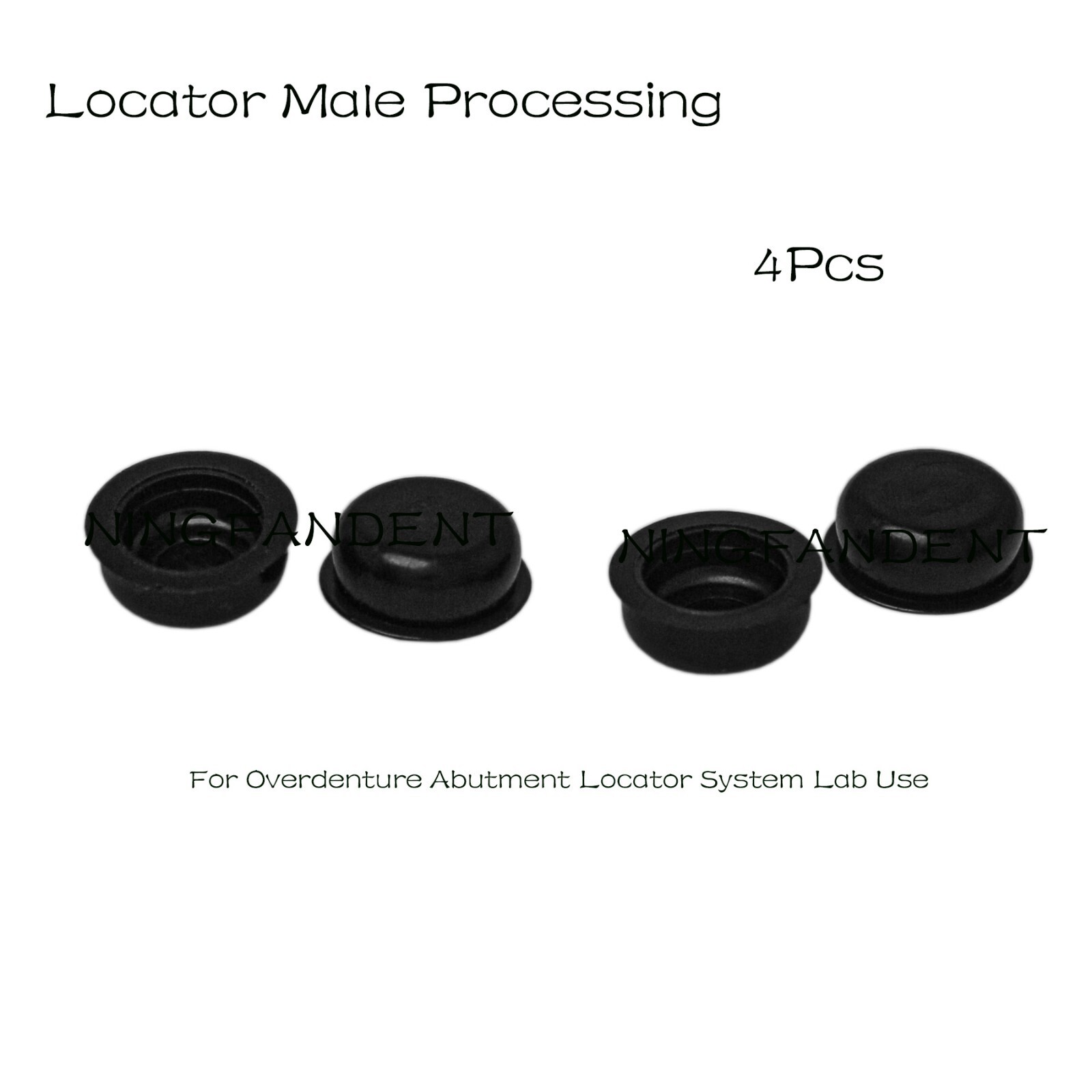 US Dental Locator Processing Retention Replacement Inserts Caps Black