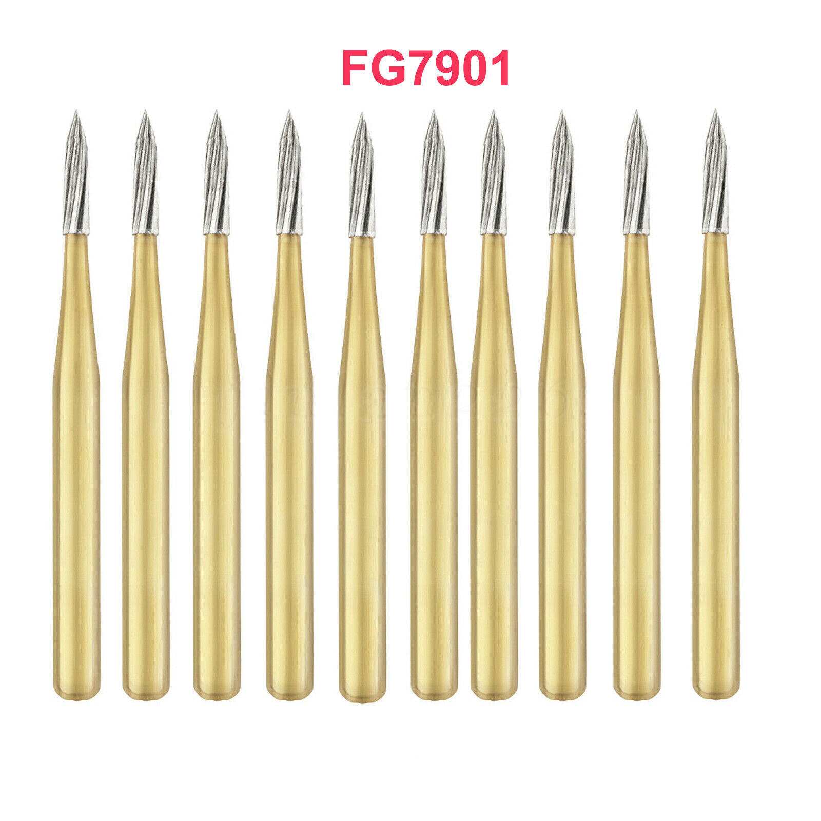 TRIMMING & FINISH DENTAL CARBIDE BURS 12 BLADES TF 7901 NEEDLE