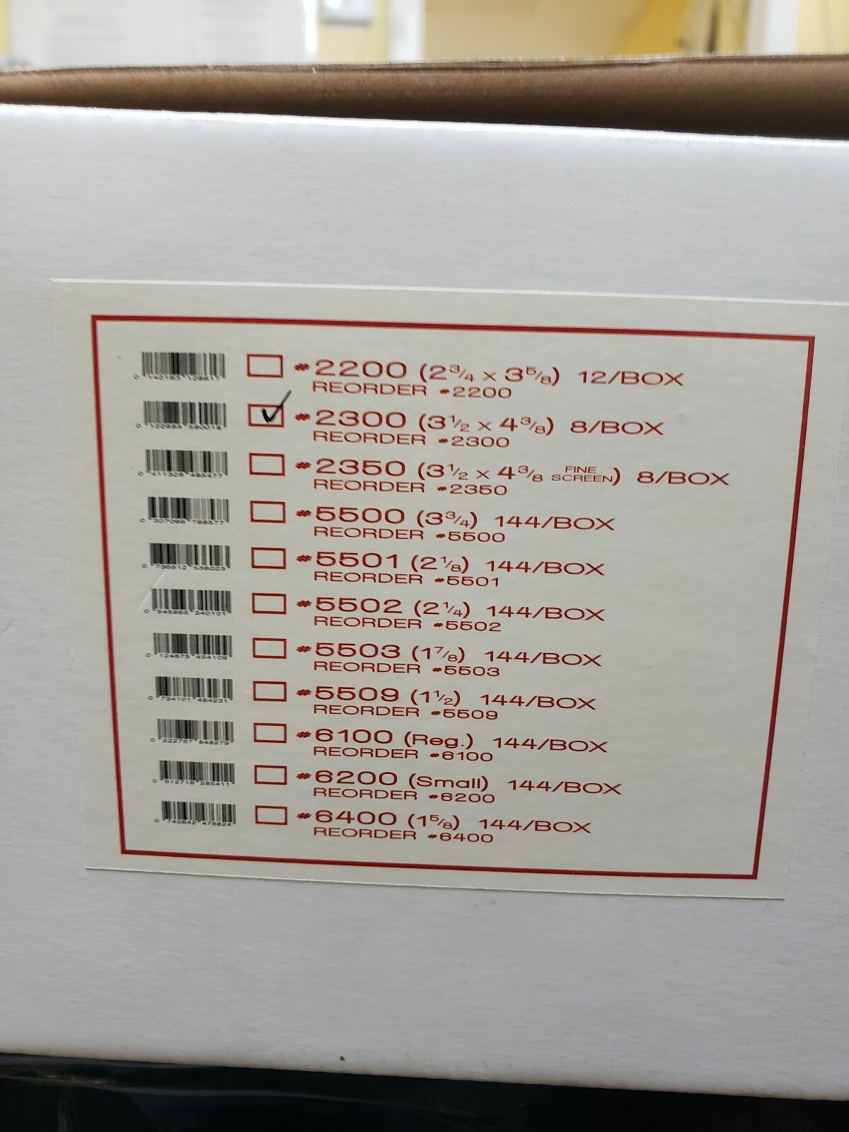 Disposable Evacuation trap #2300 3 1/2x 4 3/8 8/bx