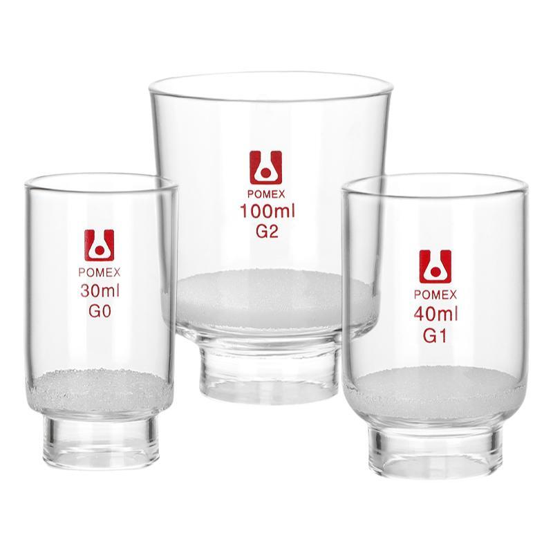 Borosilicate Sand Core Crucible 10-100ml Chemistry Lab Supply G1-G6 Core