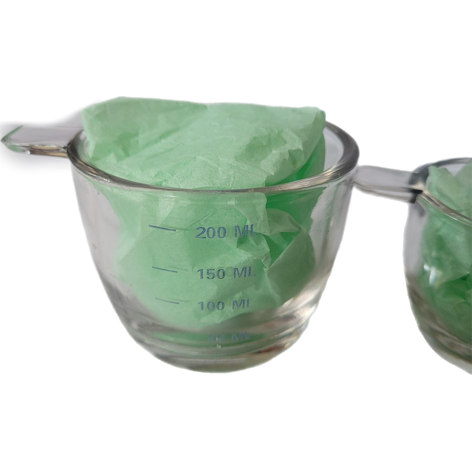 4 Piece Small Clear Glass Measuring Cups 200ml, 100ml, 50ml, 25ml