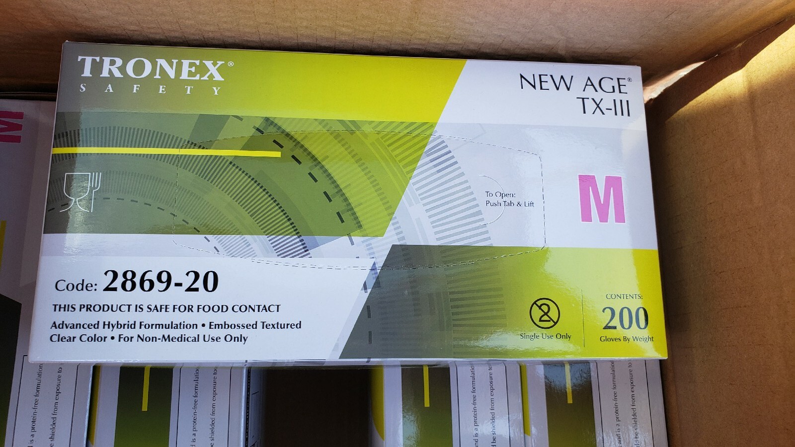 Tronex 2869-20 MEDIUM Hybrid Poly Disposable Gloves Sushi Embossed CASE OF 1000