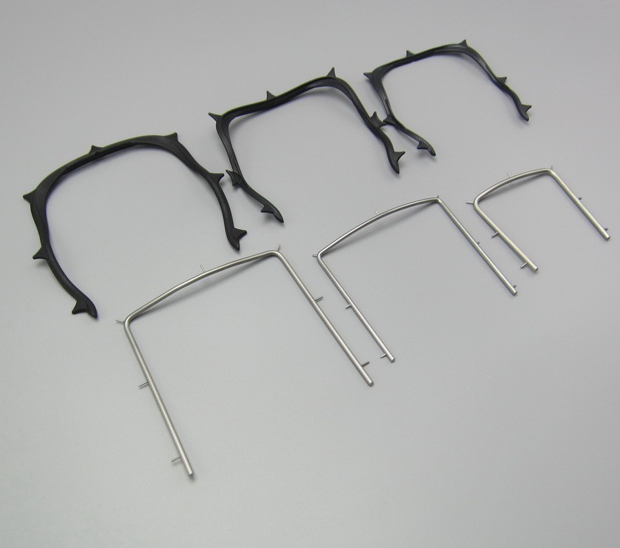 3pcs Dental Endodontic Rubber Dam Frames Punch Frame Plastic/Stainless Steel
