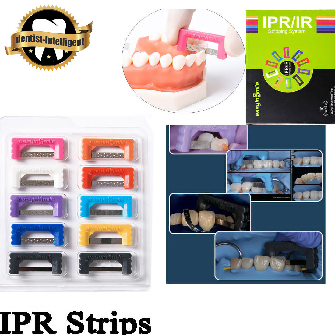 10Pc Dental Interproximal Reduction Ortho IPR Strips Serrated Saw Fit Invisalign