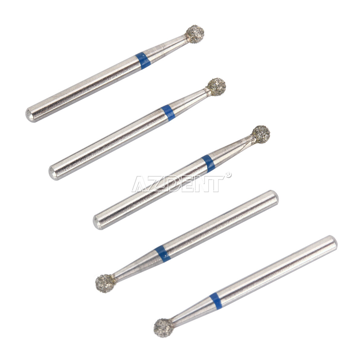 AZDENT Dental Diamond Burs Drill FG For High Speed Handpiece 100 Types 5pc/set