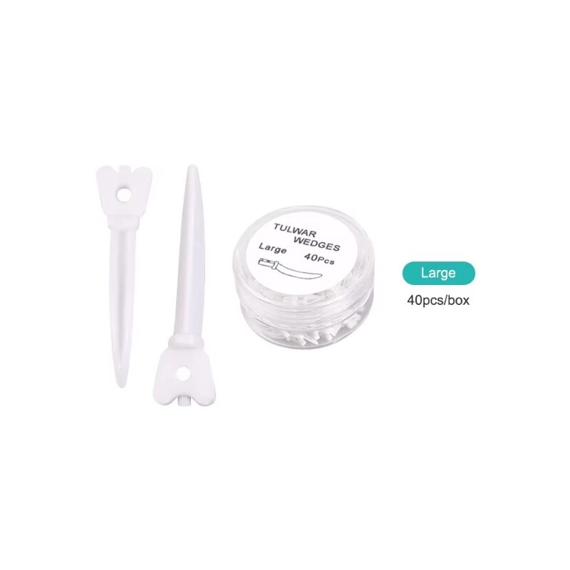 40pcs-Dental Disposable Plastic Tulwar Wedges For Sectional Matrix System Refill