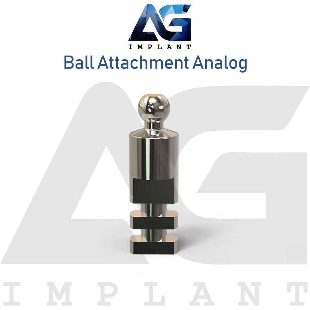5 Ball Attachment Analog Platform Titanium 15.1mm Laboratory Tool Overdenture