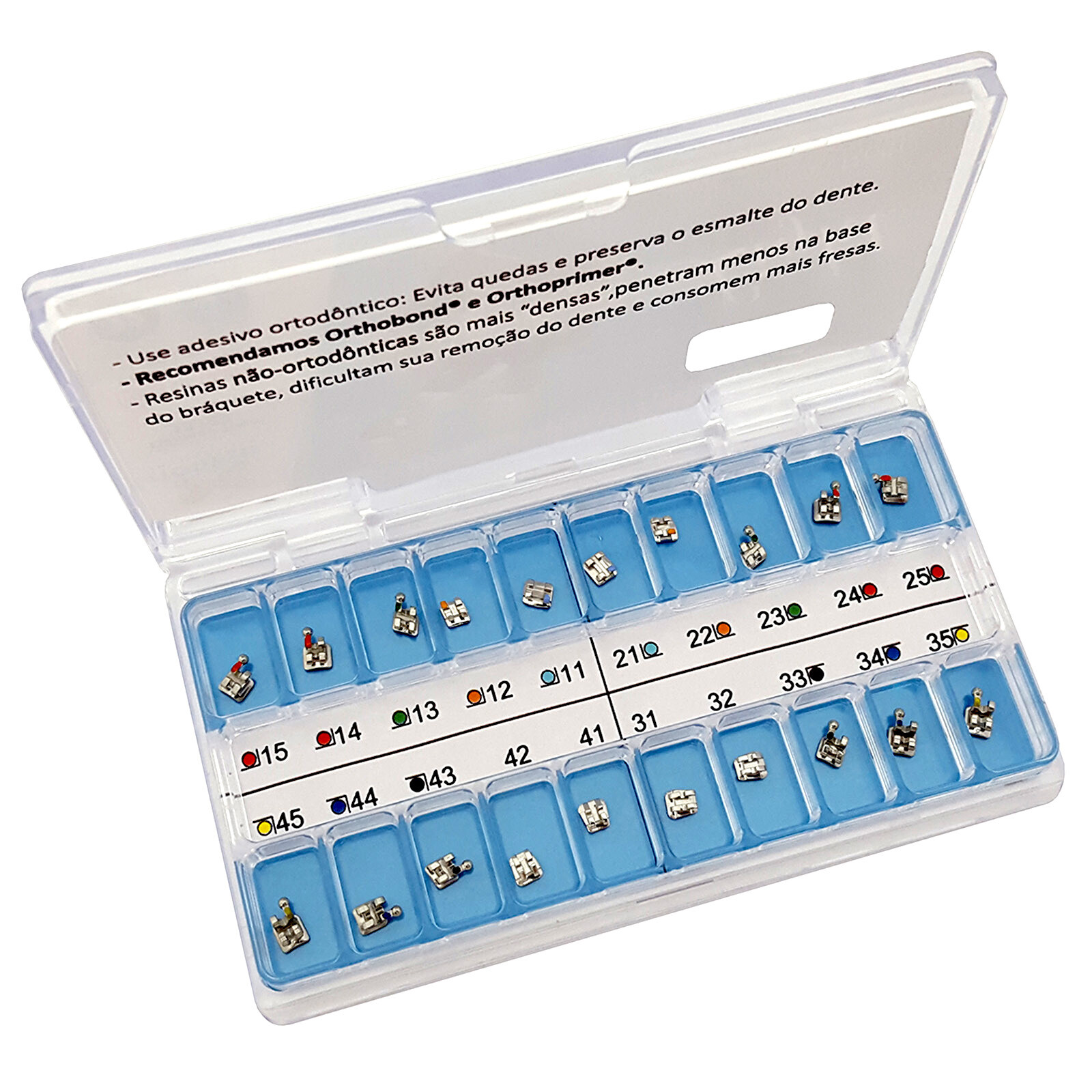 MORELLI BRACKET CASE ROTH LIGHT 0.22 W/H 3/4/5 PACK/20UN Orthodontic USA