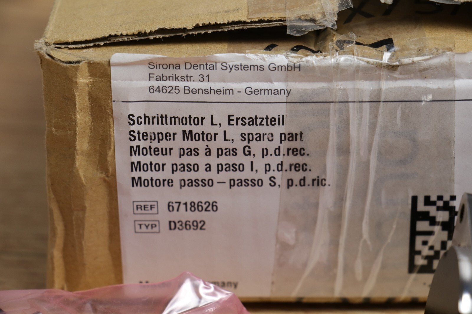 Sirona Linear Stepper L Replacement Motor – Type D3692 6718626 D3692 6718626