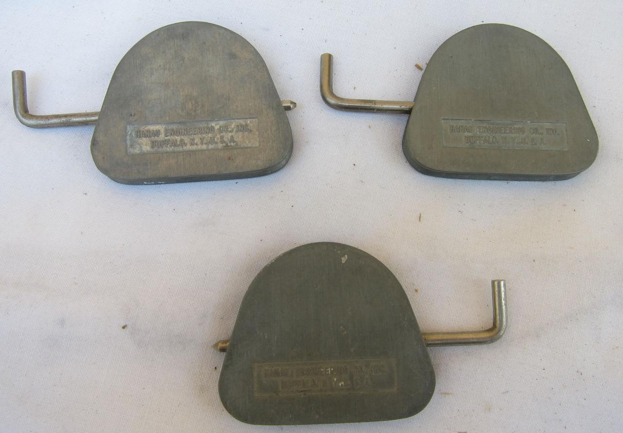 3 Hanau Split Re-Mounting Plates for Dental Laboratory Articulators