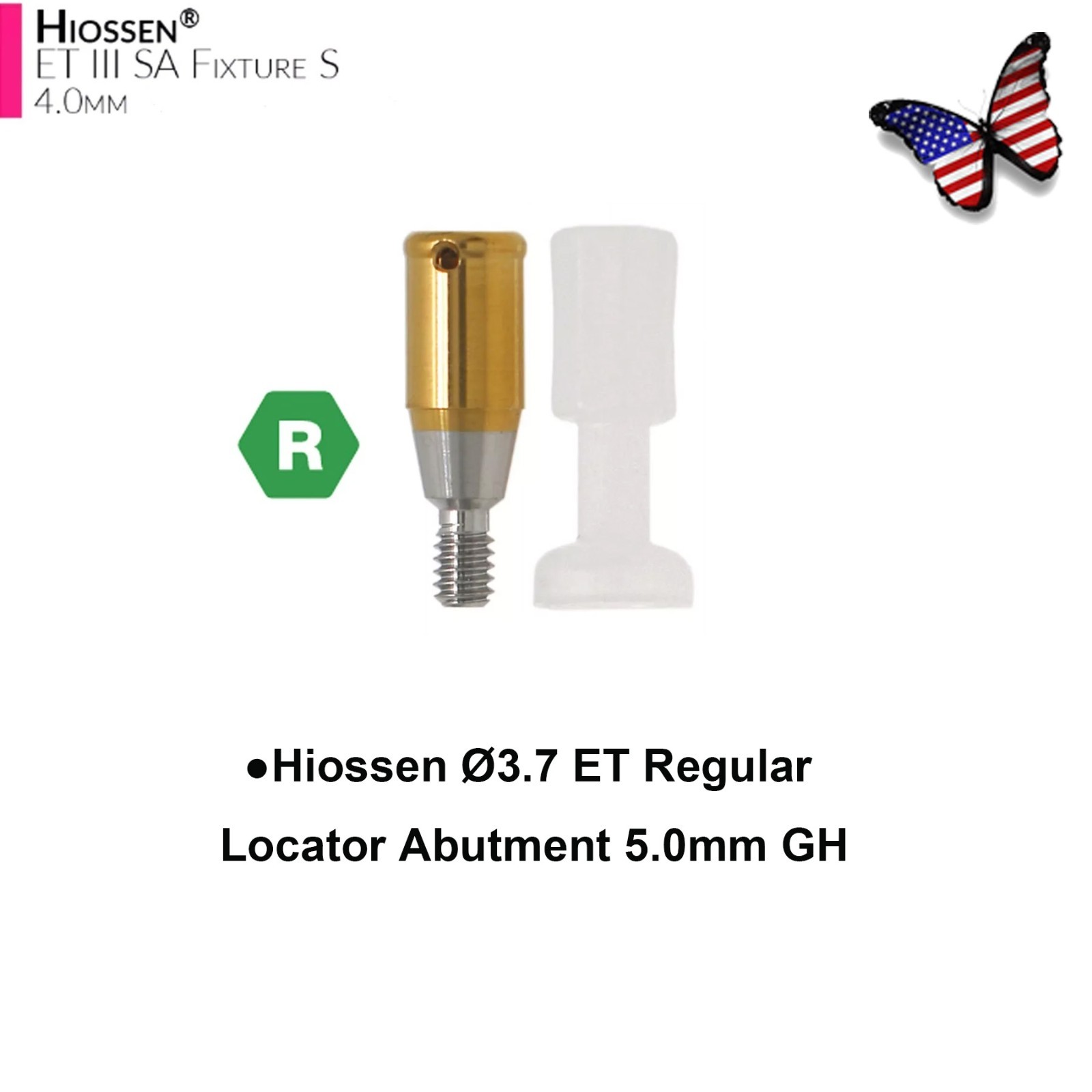 Dental Locator Abutment Compatible Hiossen Osstem Regular Mini Platform Titanium