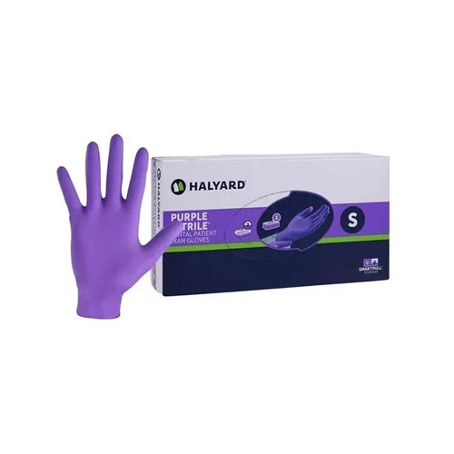 BOX of 100 SMALL Halyard Purple Nitrile Exam Gloves 55081