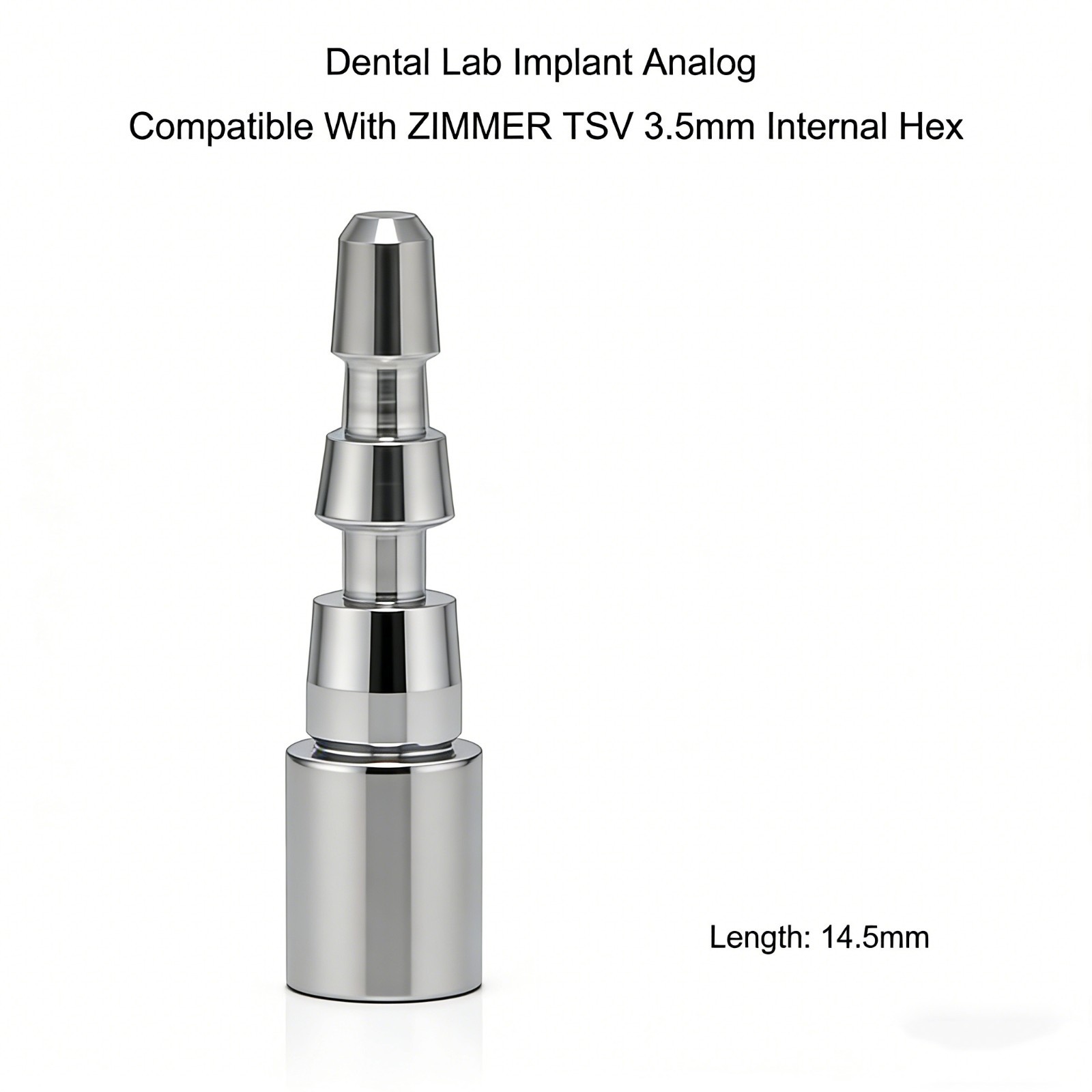 Dental Lab Implant Analog Compatible With ZIMMER TSV 3.5/4.5/5.7mm Internal Hex
