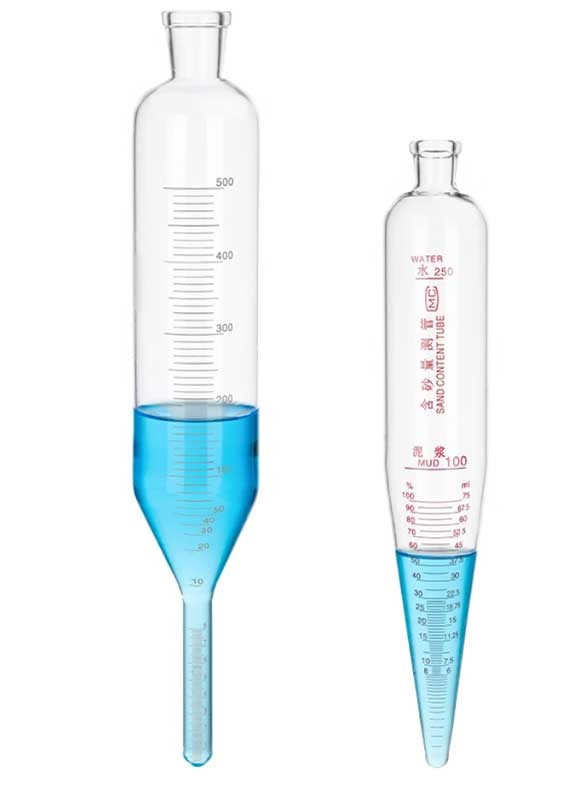 Sand Content Test Kit Tube, Clear Scale, Reliable Sealing, 250ml or 500ml