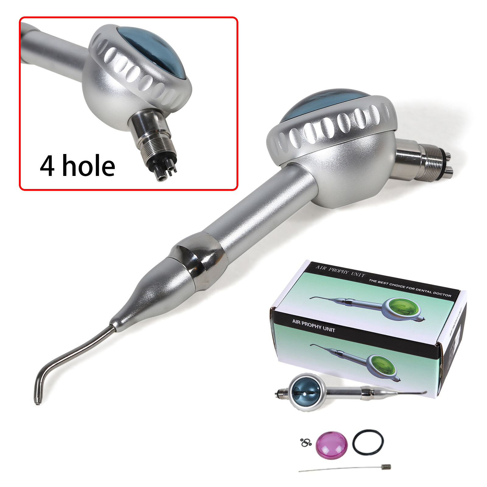 Dental Polisher Air flow Polishing prophy jet Handpiece teeth sand 2/4Holes