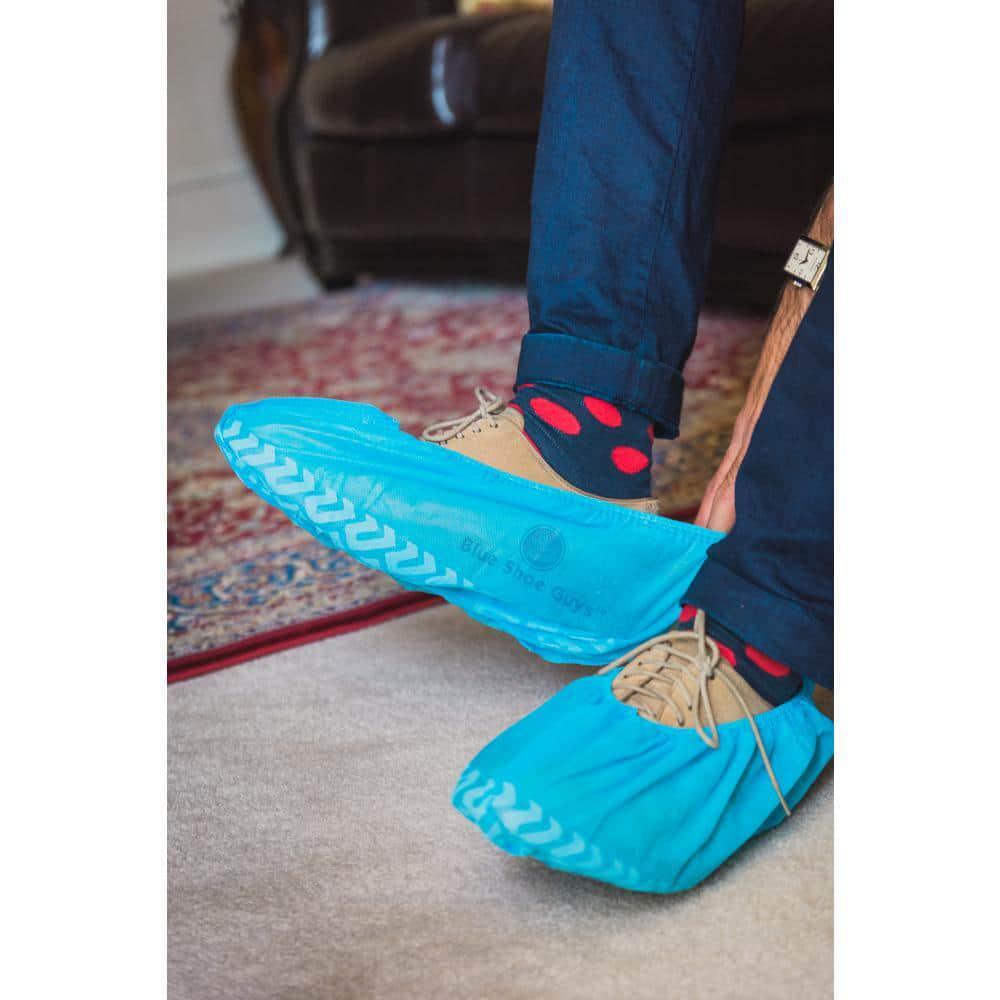 1-Size Fits Most Premium Disposable Boot and Shoe Covers Water Resistant and