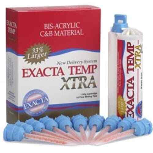 Exacta Temp Xtra Crown & Bridge Material – A3, 1 x 82g (50ml) Cartridge