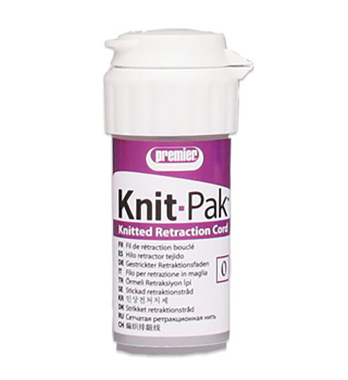 Premier Dental 9007553 Knit-Pak Knitted Plain Retraction Cord 100″ Size #0