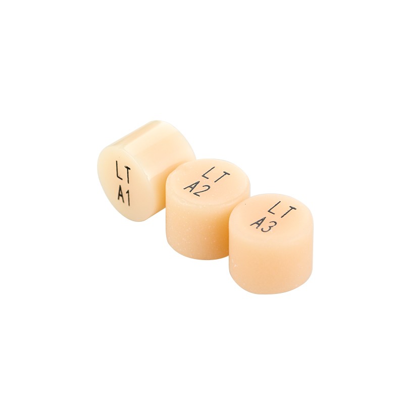10PCS Lithium Disilicate Pressing Ingots Dental Material Glass Ceramic Tablets