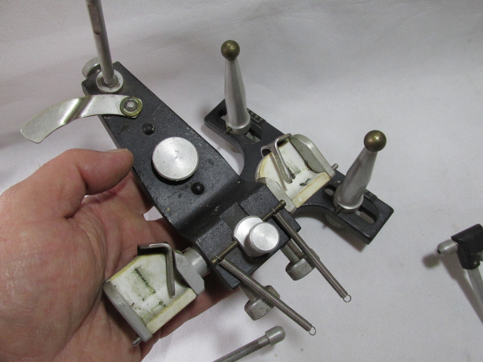 NICE USED SEMI ADJUSTABLE SPECIAL DENTAL ARTICULATOR «ESCUDO» MADE IN ARGENTINA