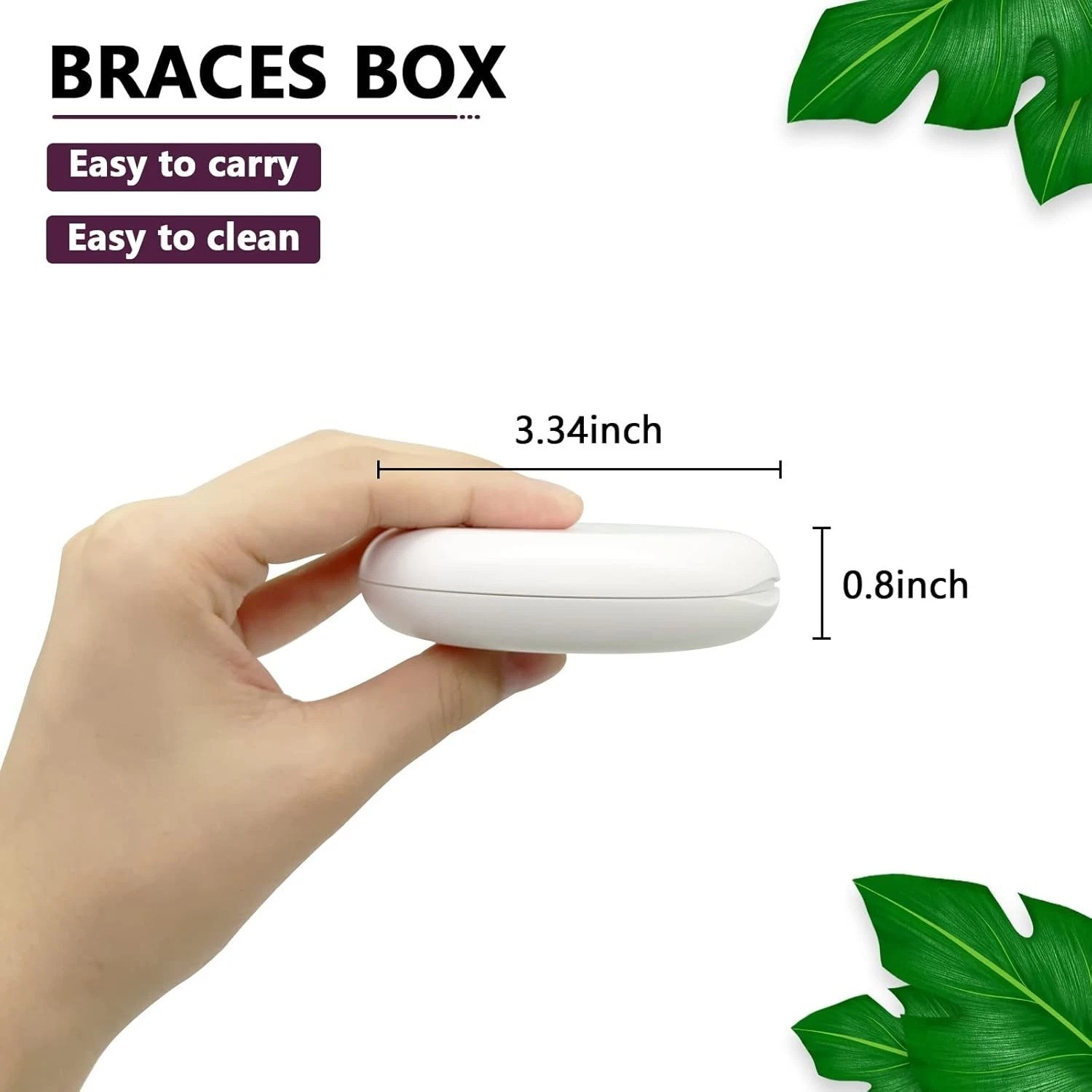 Mini Size 2 Pack Orthodontic Retainer Cases – Clean & Safe Mouthguard Storage
