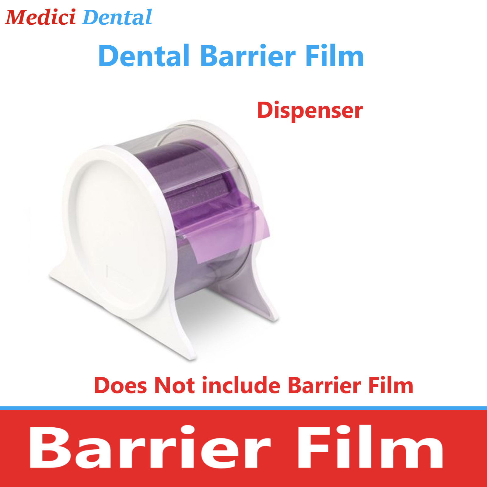 DENTAL Barrier Film Dispenser for 4″ x 6″ , 1200 perforated sheets, Hold 1 Roll