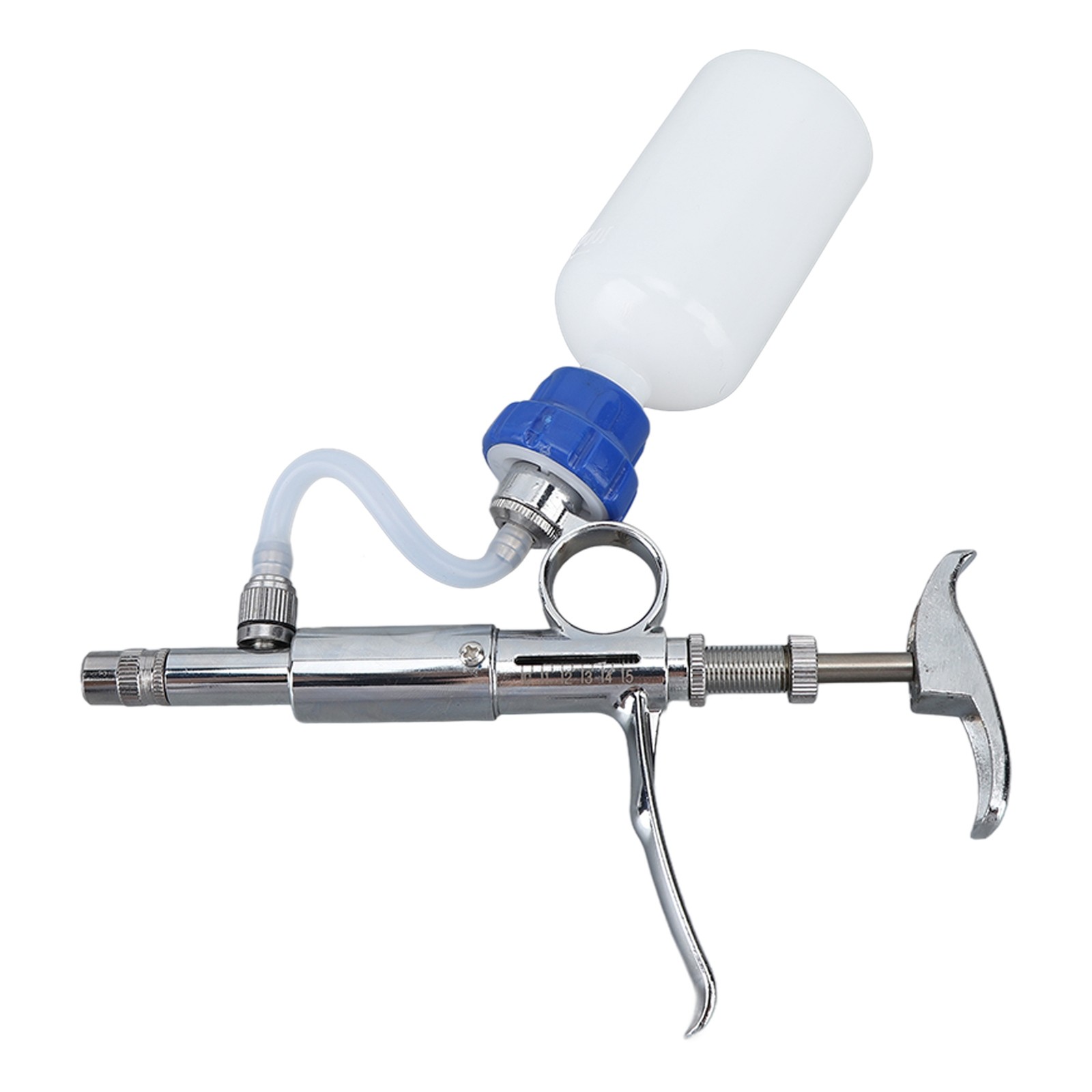 Adjustable Continuous Injection Syringe Stainless Steel Plastic Animal US