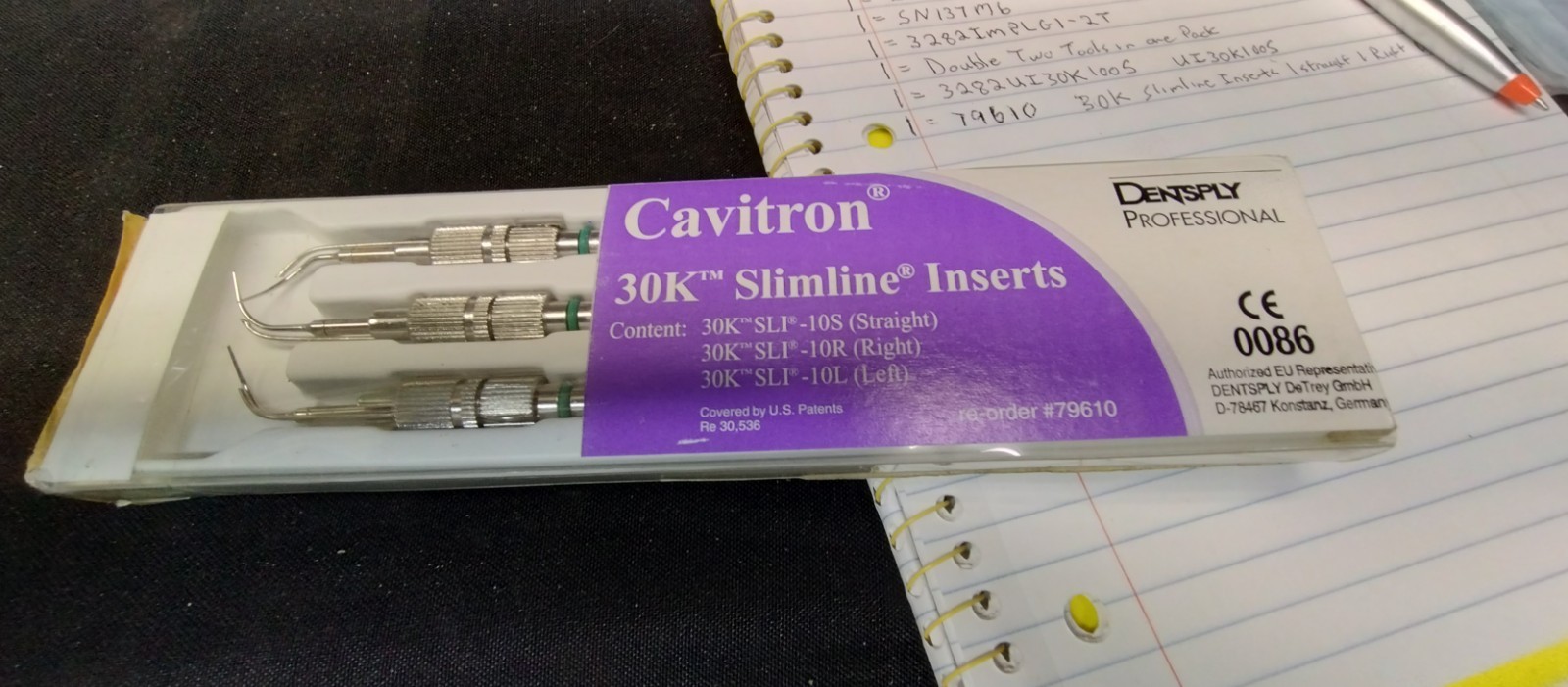 30K SlimLine Assorted Cavitron Insert – R/L/S 3-PK (SLI-10R) 10L AND 10s. 79610