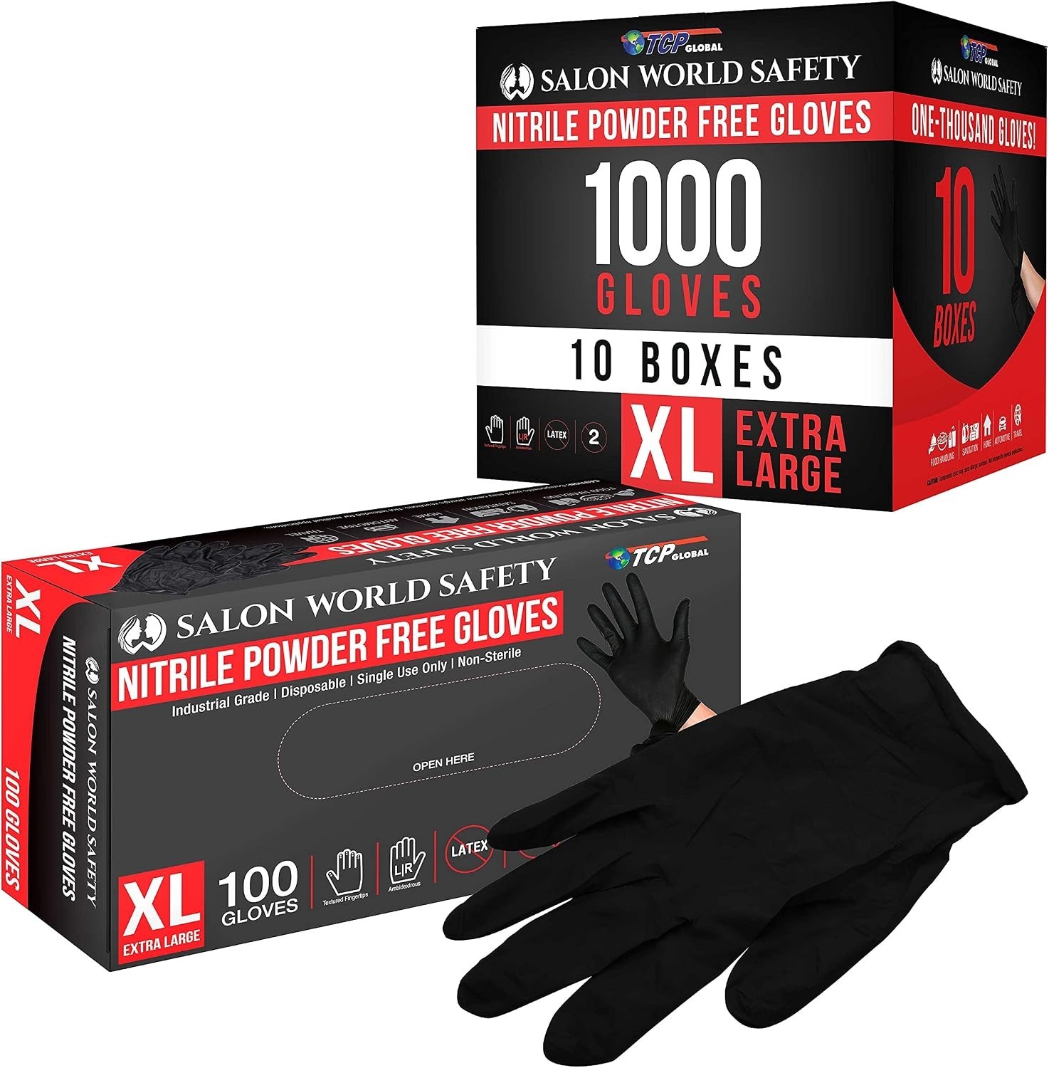Touchscreen Compatible Nitrile Gloves XL – Box of 100